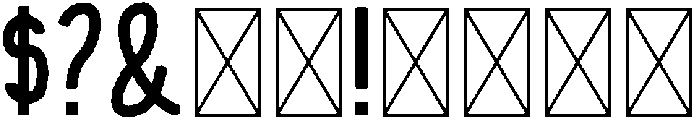 Bunglon Regular otf (400) Font OTHER CHARS
