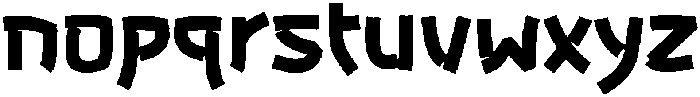 Bunkasai Solid otf (400) Font LOWERCASE