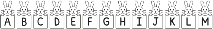 Bunny Card Regular otf (400) Font UPPERCASE