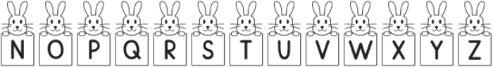 Bunny Card Regular otf (400) Font UPPERCASE