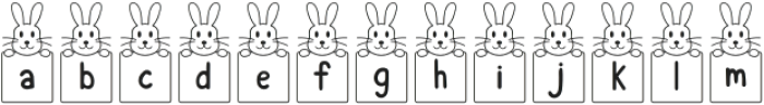 Bunny Card Regular otf (400) Font LOWERCASE