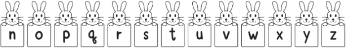 Bunny Card Regular otf (400) Font LOWERCASE