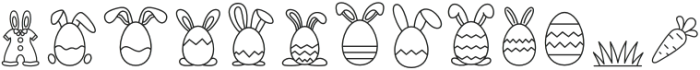 Bunny Doodle Regular otf (400) Font LOWERCASE