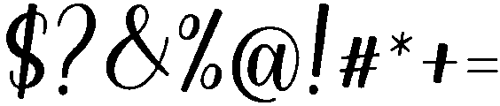 Bunny Regular otf (400) Font OTHER CHARS