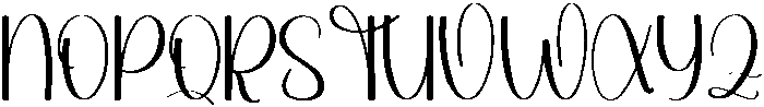Bunny Regular otf (400) Font UPPERCASE