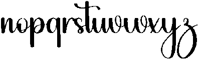Bunny Regular otf (400) Font LOWERCASE