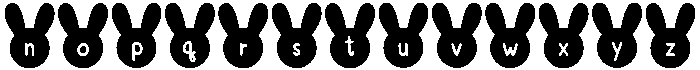 Bunny Regular otf (400) Font LOWERCASE