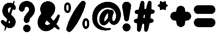 Bunny Regular otf (400) Font OTHER CHARS