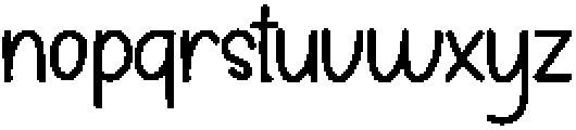 Bunny Smile Regular otf (400) Font LOWERCASE