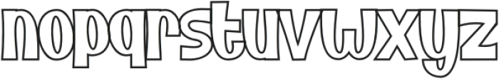 BunnyFlowers-Outline otf (400) Font LOWERCASE