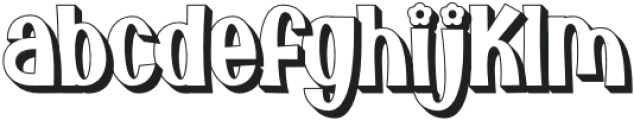 BunnyFlowers-Shadow otf (400) Font LOWERCASE