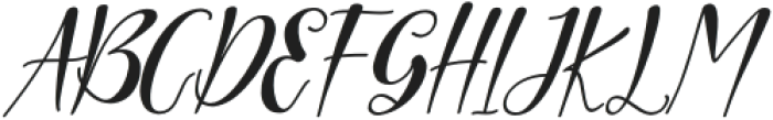 Bunnyheart Italic Italic otf (400) Font UPPERCASE