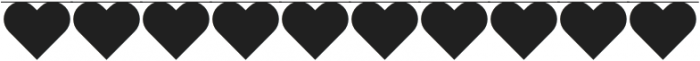 Bunting Font - Hearts Filled Regular otf (400) Font OTHER CHARS