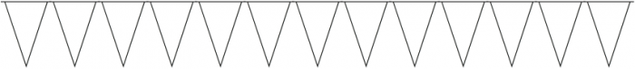 Bunting Font - Triangles Outline Regular otf (400) Font UPPERCASE