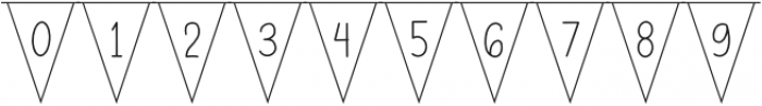 Bunting Font - Triangles Regular otf (400) Font OTHER CHARS