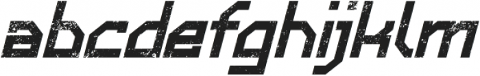 Buraunt Distressed Italic ttf (400) Font LOWERCASE