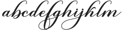 Burberry Script Regular otf (400) Font LOWERCASE