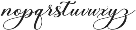 Burberry Script Regular otf (400) Font LOWERCASE