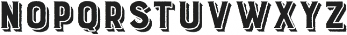Burford Rustic Extrude Two otf (400) Font LOWERCASE