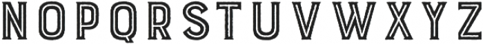 Burford Rustic Inline Bold otf (700) Font LOWERCASE