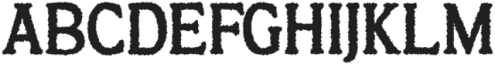 Burge Rough Regular otf (400) Font LOWERCASE