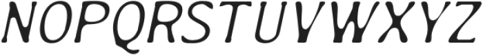 BurgeBlur-Italic otf (400) Font LOWERCASE