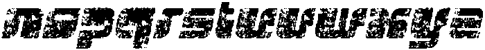 Burgein Stamp Italic otf (400) Font LOWERCASE