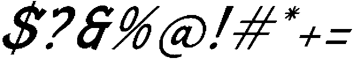 Burger Magis Italic otf (400) Font OTHER CHARS