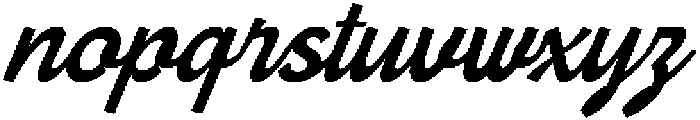 Burger Magis Italic otf (400) Font LOWERCASE