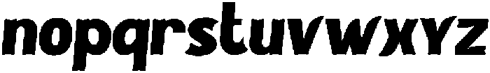 Burger Riot Bold otf (700) Font LOWERCASE