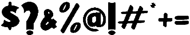 Burger Riot otf (400) Font OTHER CHARS
