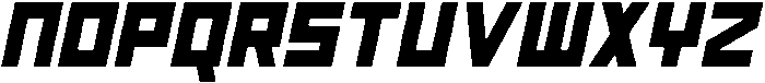 Burial Condensed Bold Italic otf (700) Font LOWERCASE