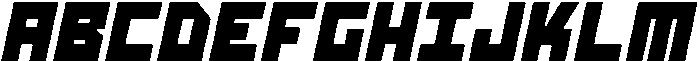 Burial Condensed Extra Bold Italic otf (700) Font UPPERCASE
