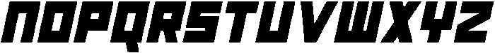Burial Condensed Extra Bold Italic otf (700) Font UPPERCASE