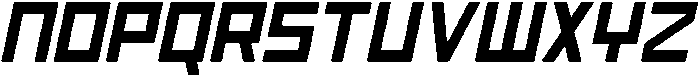 Burial Condensed Italic otf (400) Font LOWERCASE
