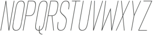 Burmister Italic Regular otf (400) Font UPPERCASE