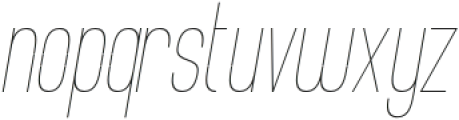Burmister Italic Regular otf (400) Font LOWERCASE