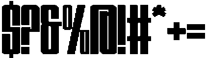 Burned Regular otf (400) Font OTHER CHARS