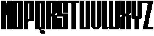Burned Regular otf (400) Font LOWERCASE