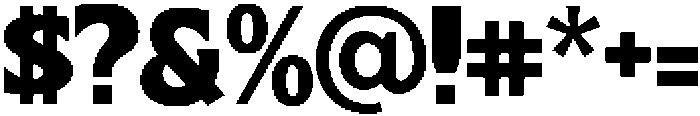 Burning otf (400) Font OTHER CHARS