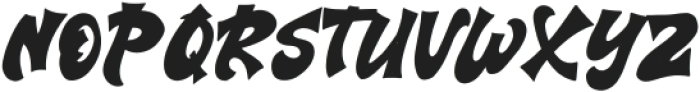 BurningChuckySlant-Regular otf (400) Font UPPERCASE