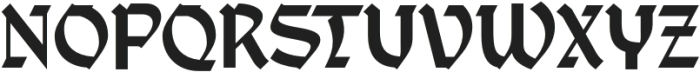 Burst Hydra Regular otf (400) Font UPPERCASE