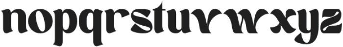 Burstline Regular otf (400) Font LOWERCASE