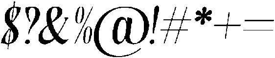 Burstlock Italic otf (400) Font OTHER CHARS
