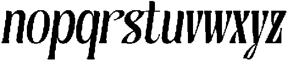 Burstlock Italic otf (400) Font LOWERCASE