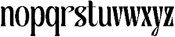 Burstlock Regular otf (400) Font LOWERCASE