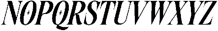 Burstyle Italic otf (400) Font UPPERCASE