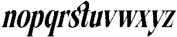 Burstyle Italic otf (400) Font LOWERCASE