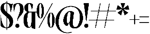 Burstyle otf (400) Font OTHER CHARS