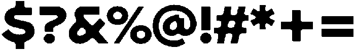 Busca Extrabold otf (700) Font OTHER CHARS